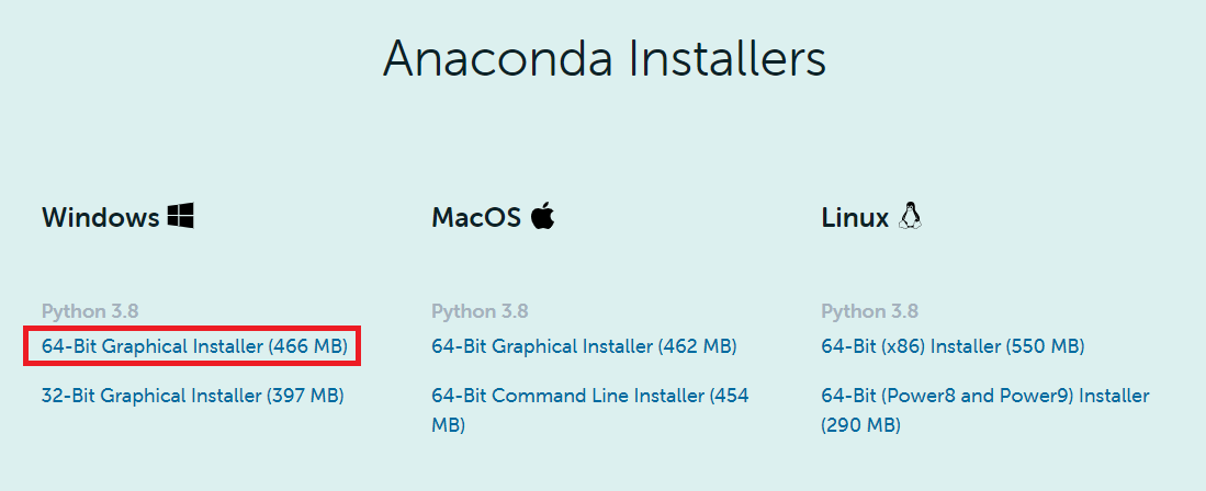Anaconda Installers